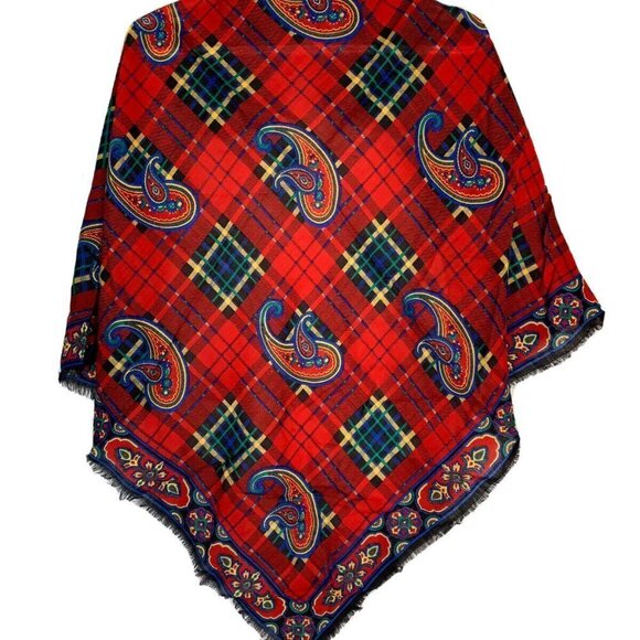 Vintage Charter Club Macy 100% Wool Scarf Large - Picture 4 of 11